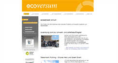 Desktop Screenshot of ecoversum.at