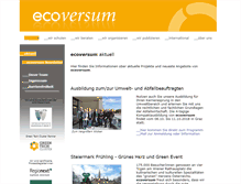 Tablet Screenshot of ecoversum.at